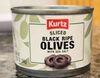 Sliced black ripe olives with sea salt - Product