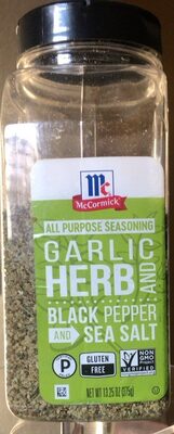 Garlic and herb black pepper and sea salt - Product