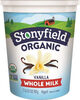 Organic smooth & creamy whole milk french vanilla yogurt - Producto