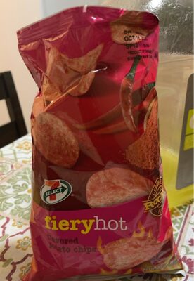 Fiery hot - flavored potato chips - 1