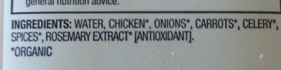 Organic Chicken Stock Unsalted - Ingredients