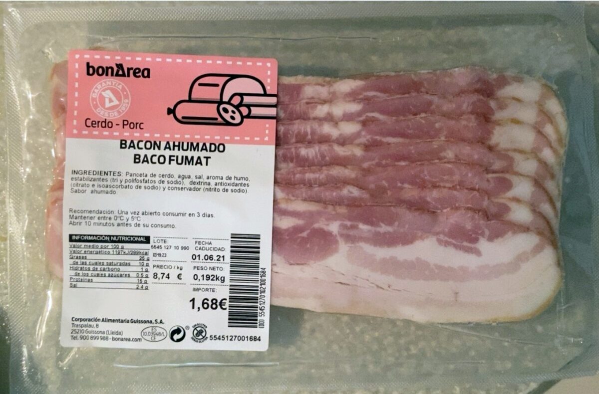 Bacon ahumado - Producte - es