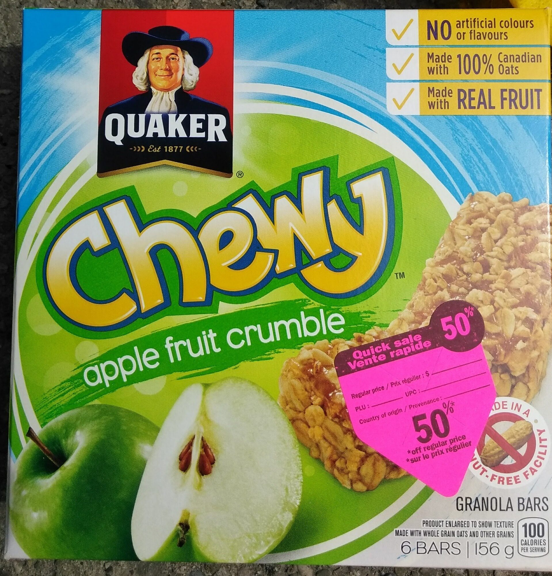 Chewy apple fruit crumble - Produit - en