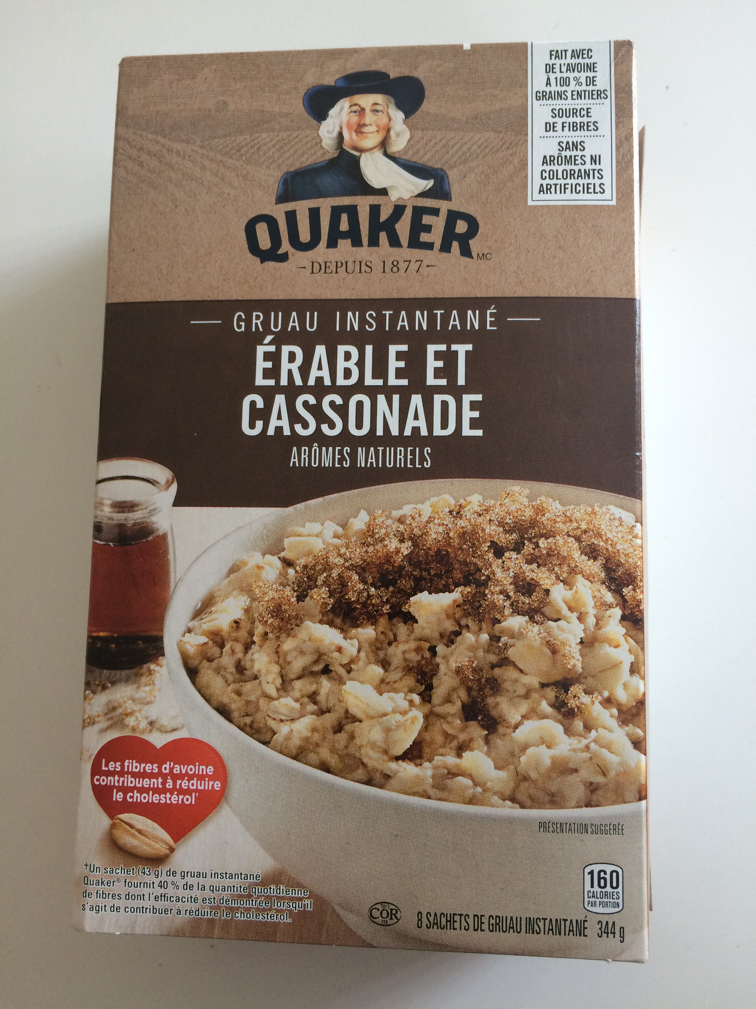 Quaker Instant Oatmeal Maple and Brown Sugar - Produit