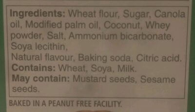 Coconut Cookies - Ingredients