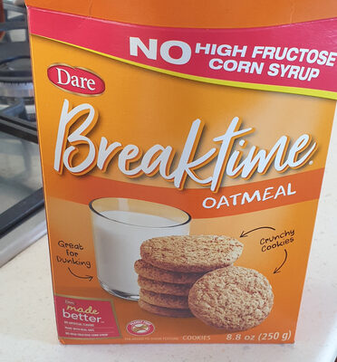 Dare, breaktime, oatmeal cookies - Product