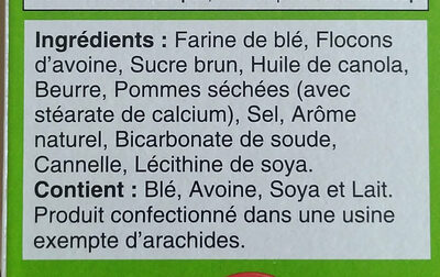 Croquant pomme canelle - Ingredients - fr