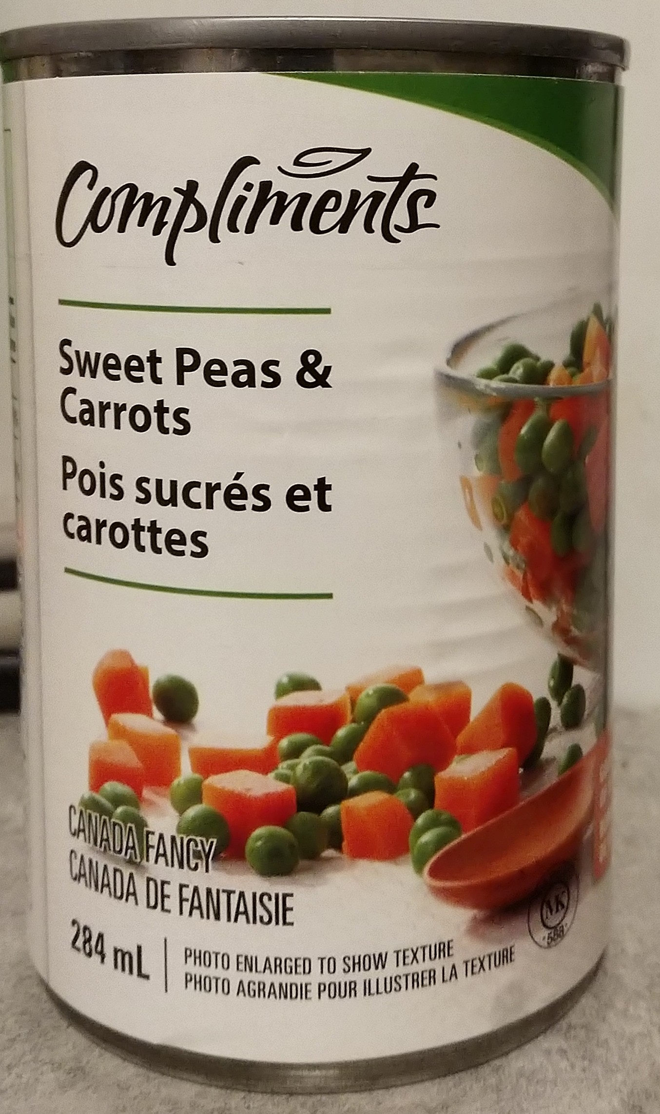 Pois sucrés et carottes - Produit