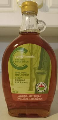 100% Pure Organic Maple Syrup - Produit