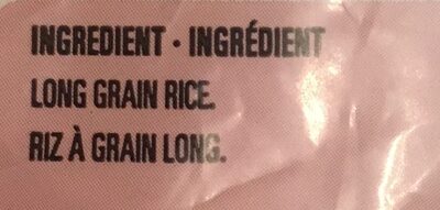Riz à grain long - Ingrédients