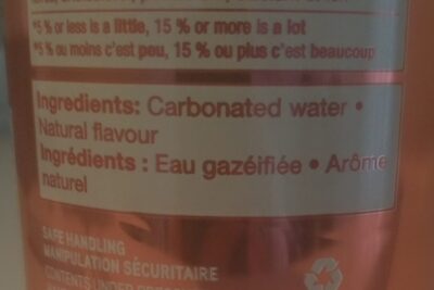 Grapefruit Flavour Sparkling Water - Ingrédients - en