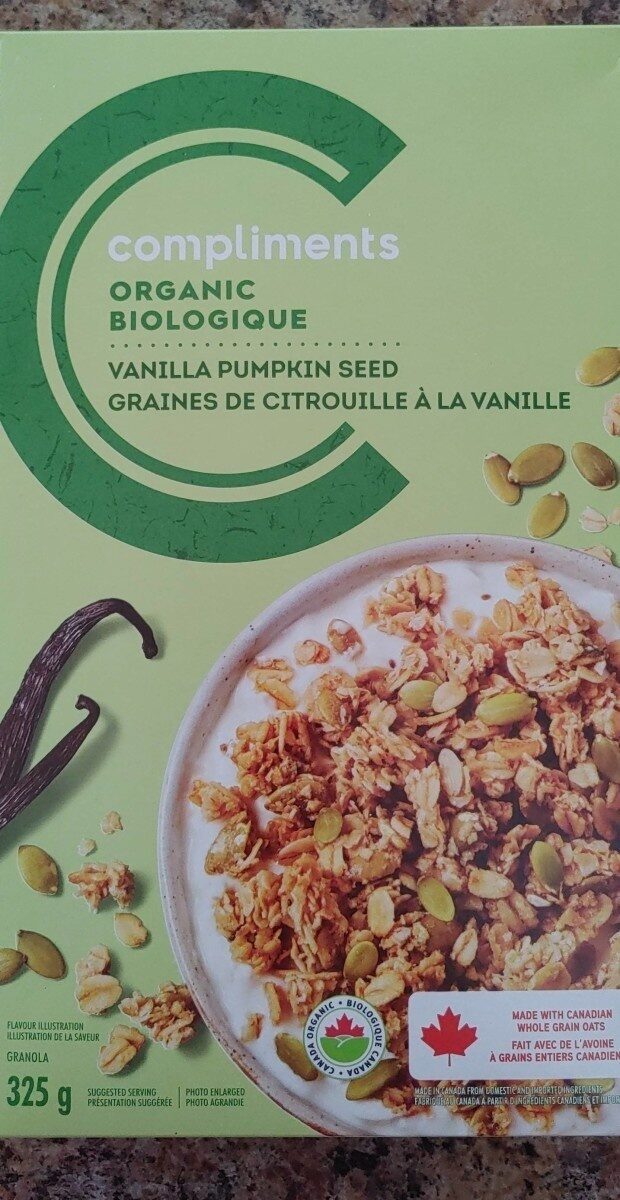 Granola graines de citrouille à la vanille - Product - fr