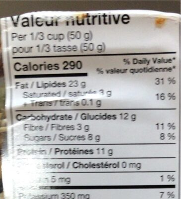 Colorado Trail Mix - Nutrition facts