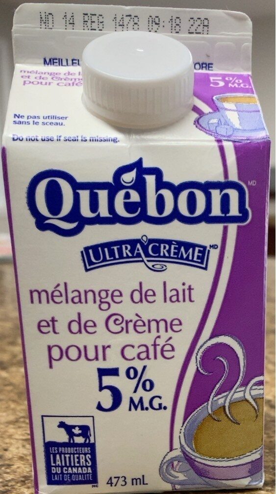 Mélange de crème et de lait pour café 5% - Product - fr