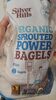 Silver hills sprouted power organic plain bagels - Produkt
