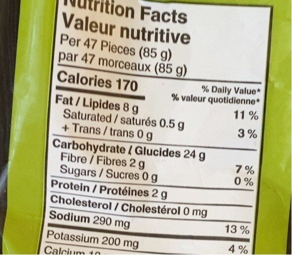 Frites gourmet extra minces - Nutrition facts - fr