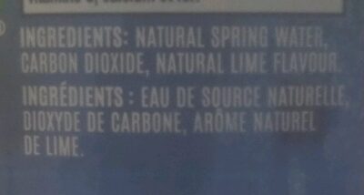 Lime Flavour Carbonated Natural Spring Water - Ingrédients