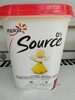 Source 0% M.F. Pineapple-Coconut-Banana flavour yogurt - Product