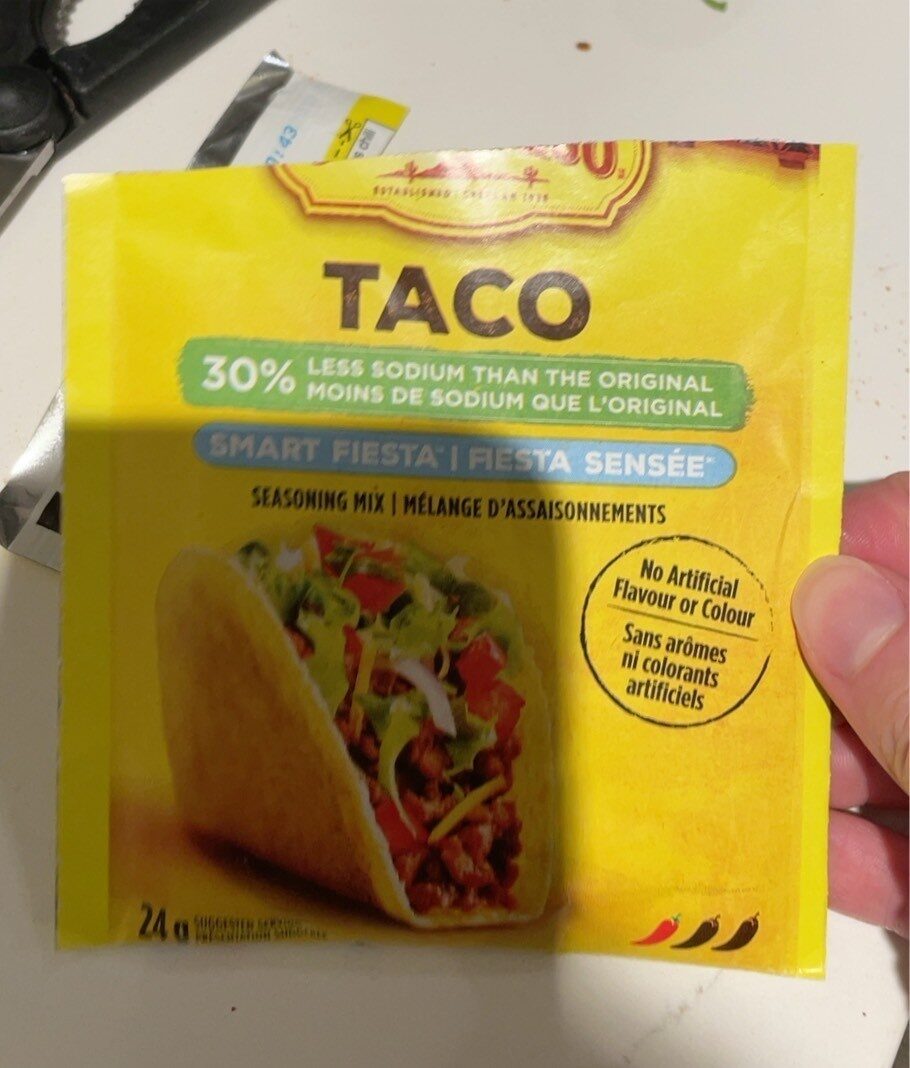 Taco - Tableau nutritionnel - en