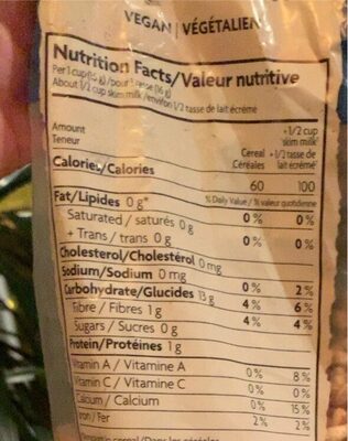 Rice Puffs - Nutrition facts