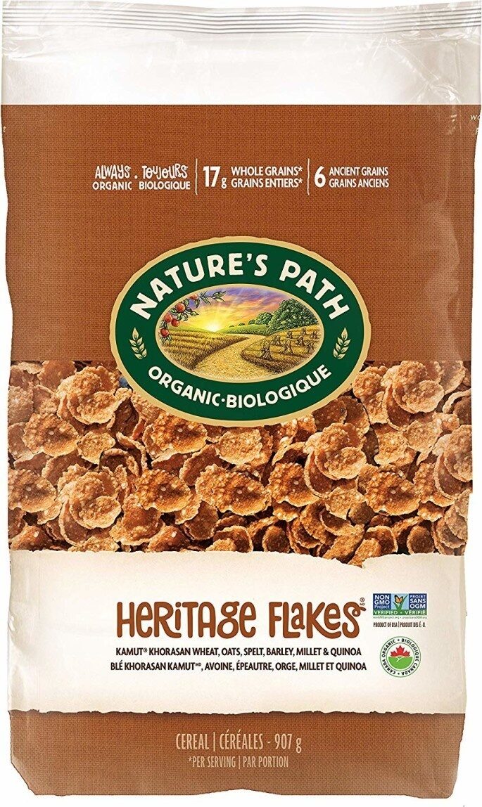 Nature s path heritage flakes whole grains cereal - Producto - en