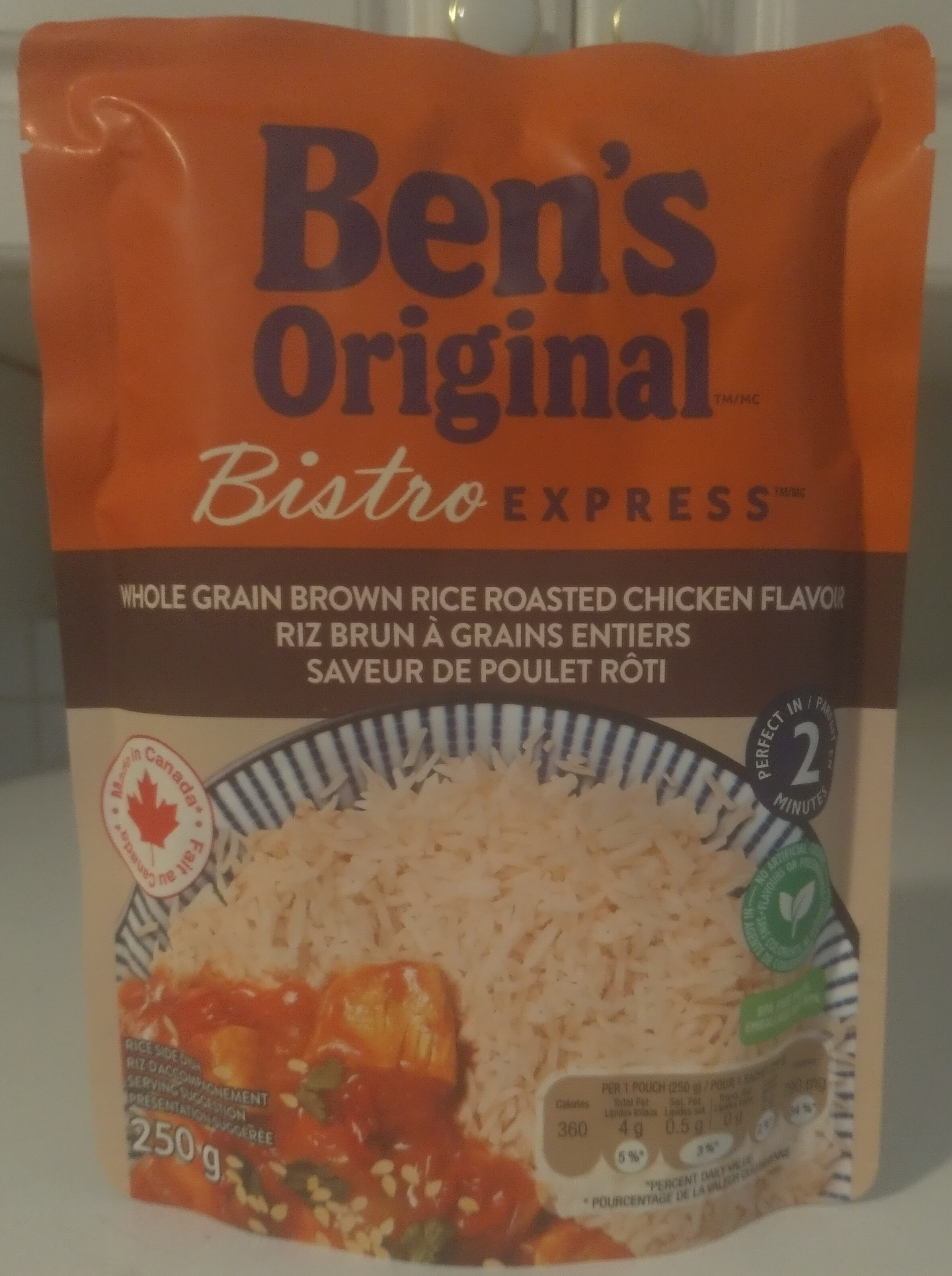 Whole Grain Brown Rice Roasted Chicken Flavour Bistro Express - Produkt - en