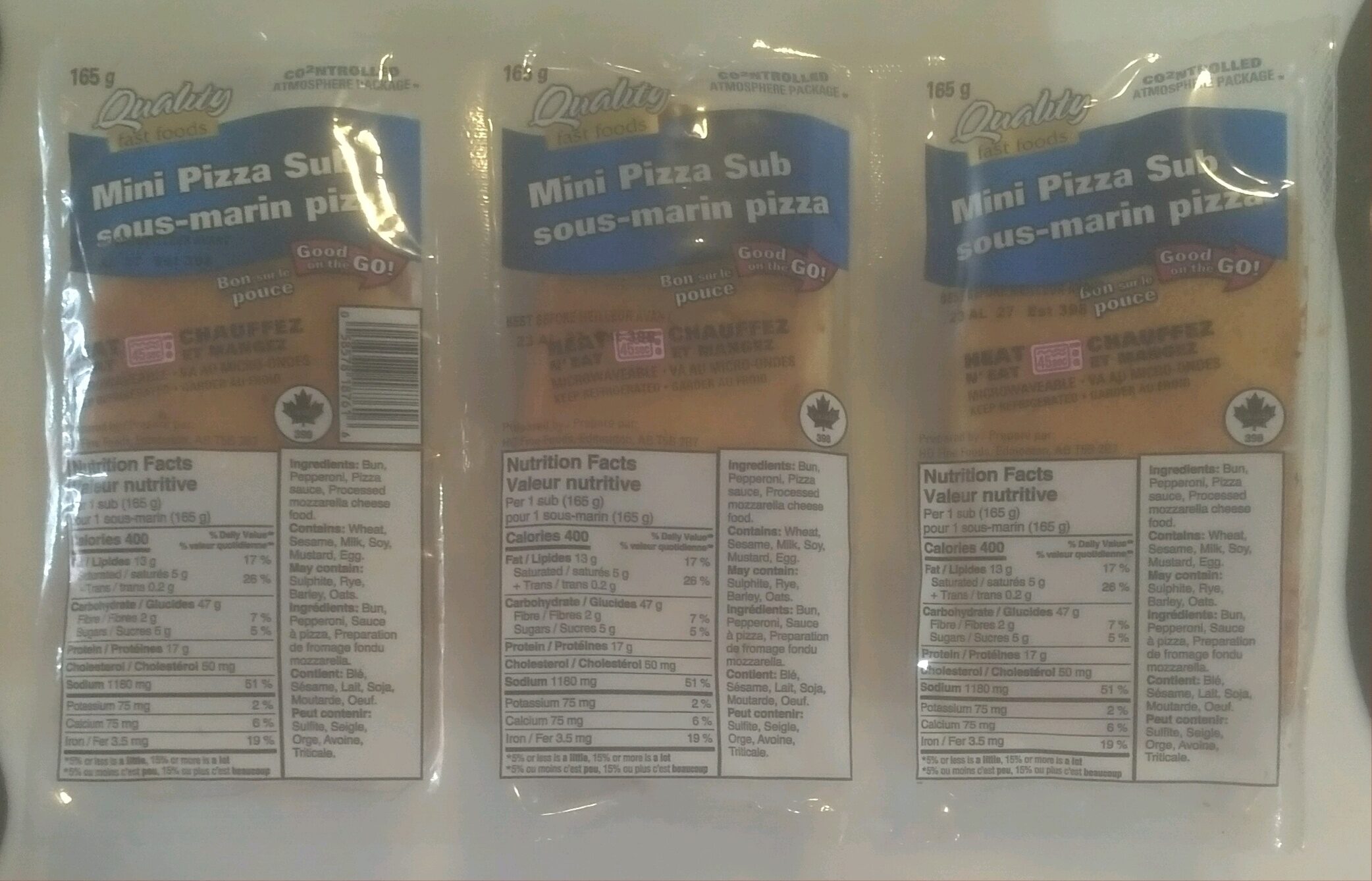 Mini Pizza Subs - Produit - en