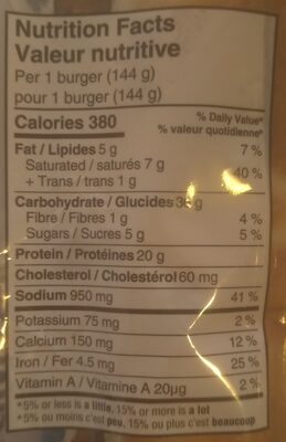 Double Double Cheeseburger - Nutrition facts