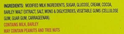 Barre de fudge - Ingredients