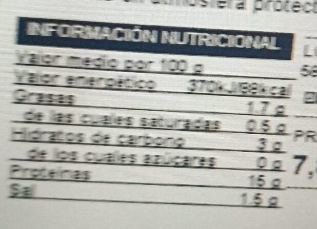 Pechuga de pavo - Nutrition facts - es