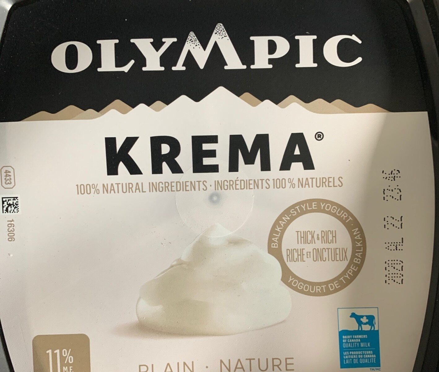 Krema plain Yogurt - Product - fr