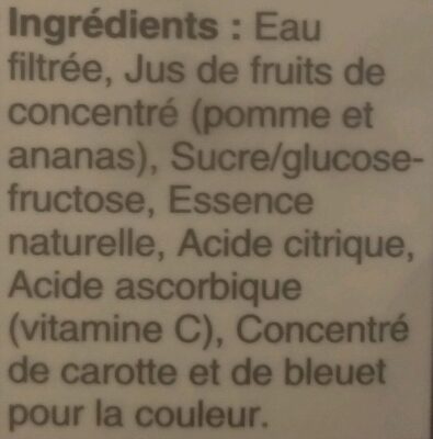 Fruit Integration - Ingrédients