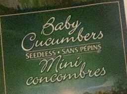 Seedless Baby Cucumbers - Ingredients