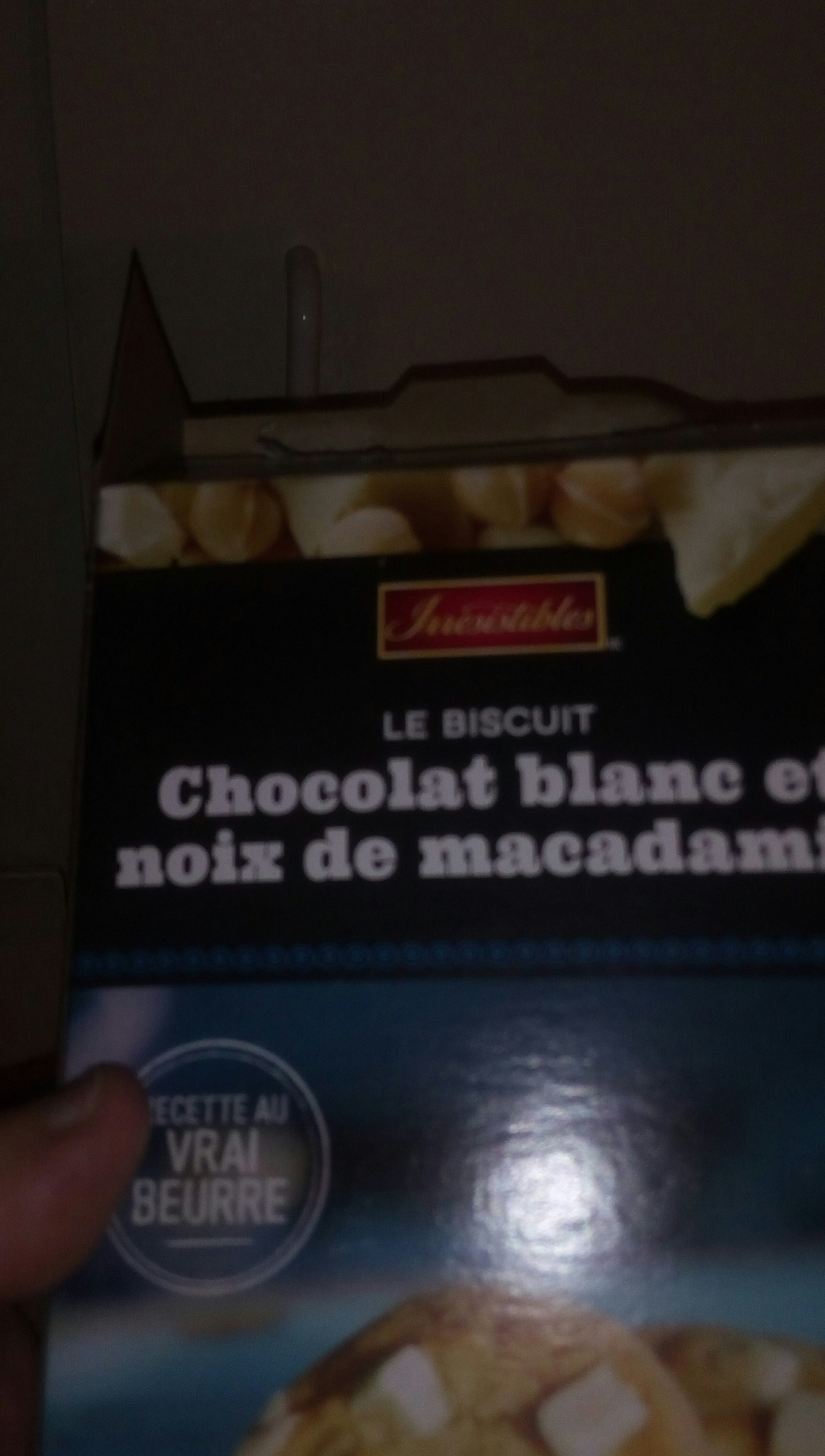 Le biscuit chocolat blanc et noix de macadam - Produit