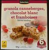Granola canneberg chocolat blanc et framboises - Produit