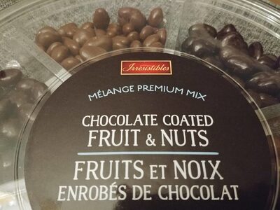 Fruits et noix enrobés de chocolat - Produit
