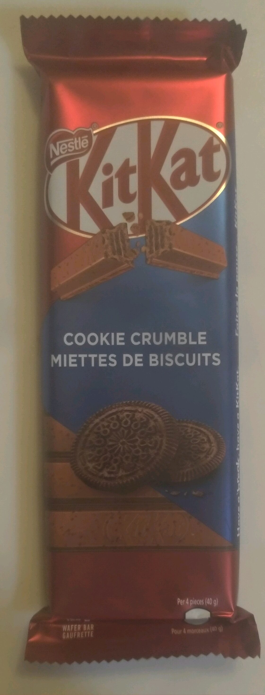 Cookie Crumble KitKat - Produit