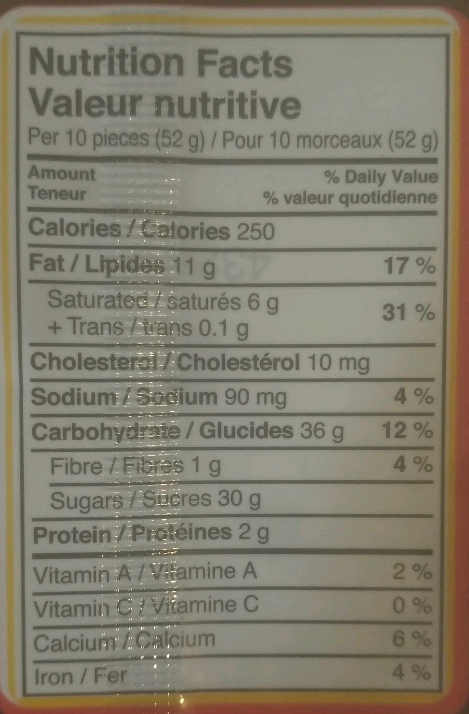 Rolo - Nutrition facts