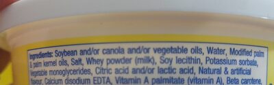 Margarine originale - Ingrédients