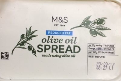 Reduced fat olive oil spread - Produit