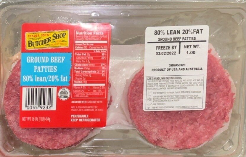 Ground Beef Patties - Product - fr
