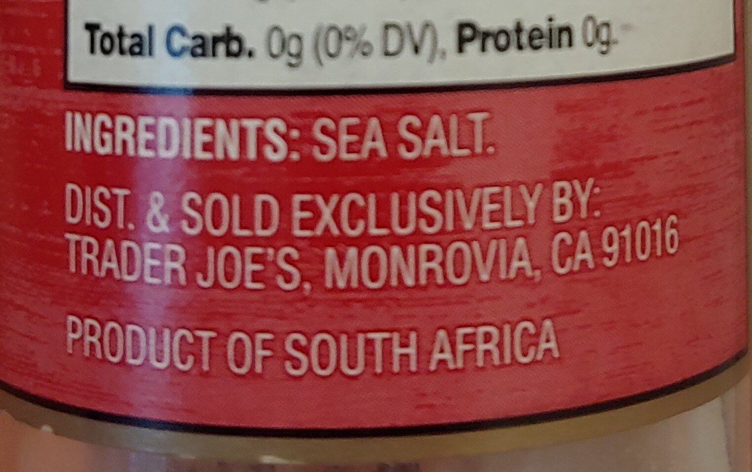 Sea Salt Crystals - Ingredients - en