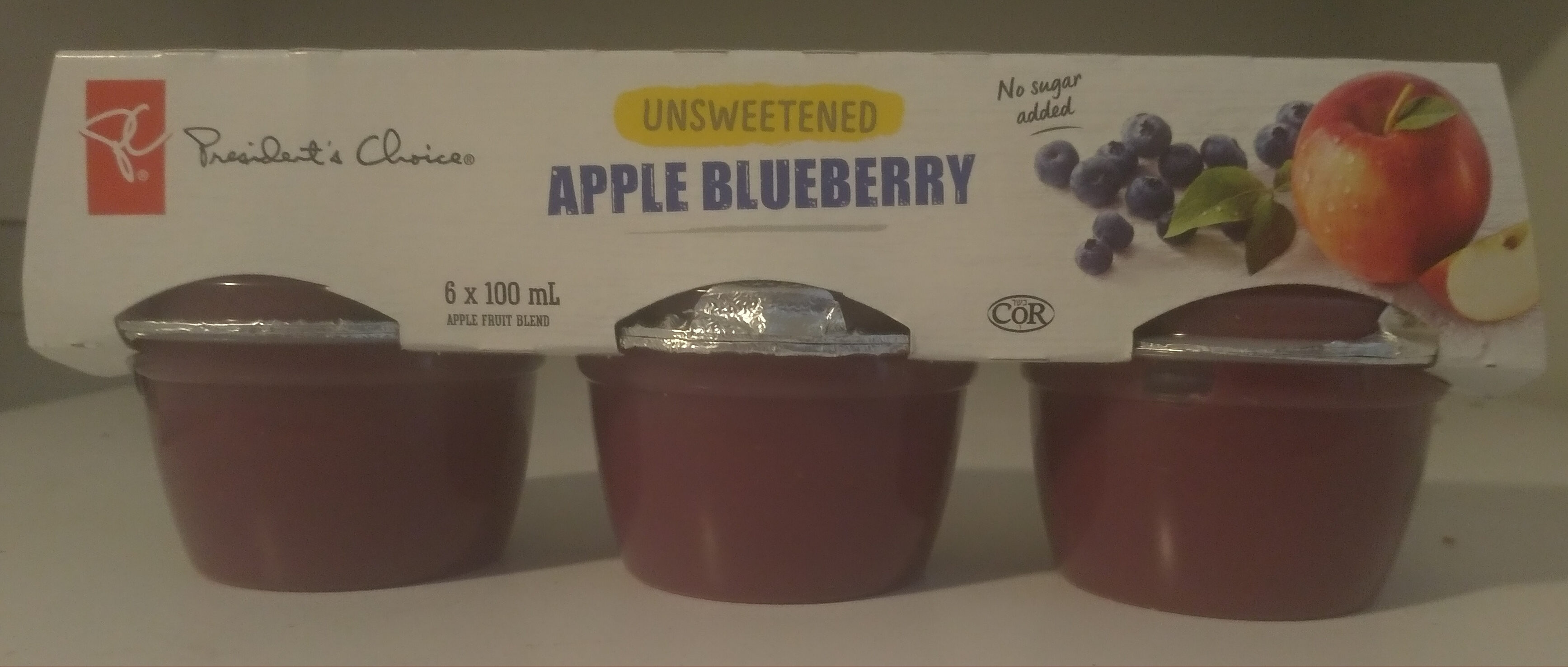 Unsweetened Apple Blueberry Apple Fruit Blend - Product - en