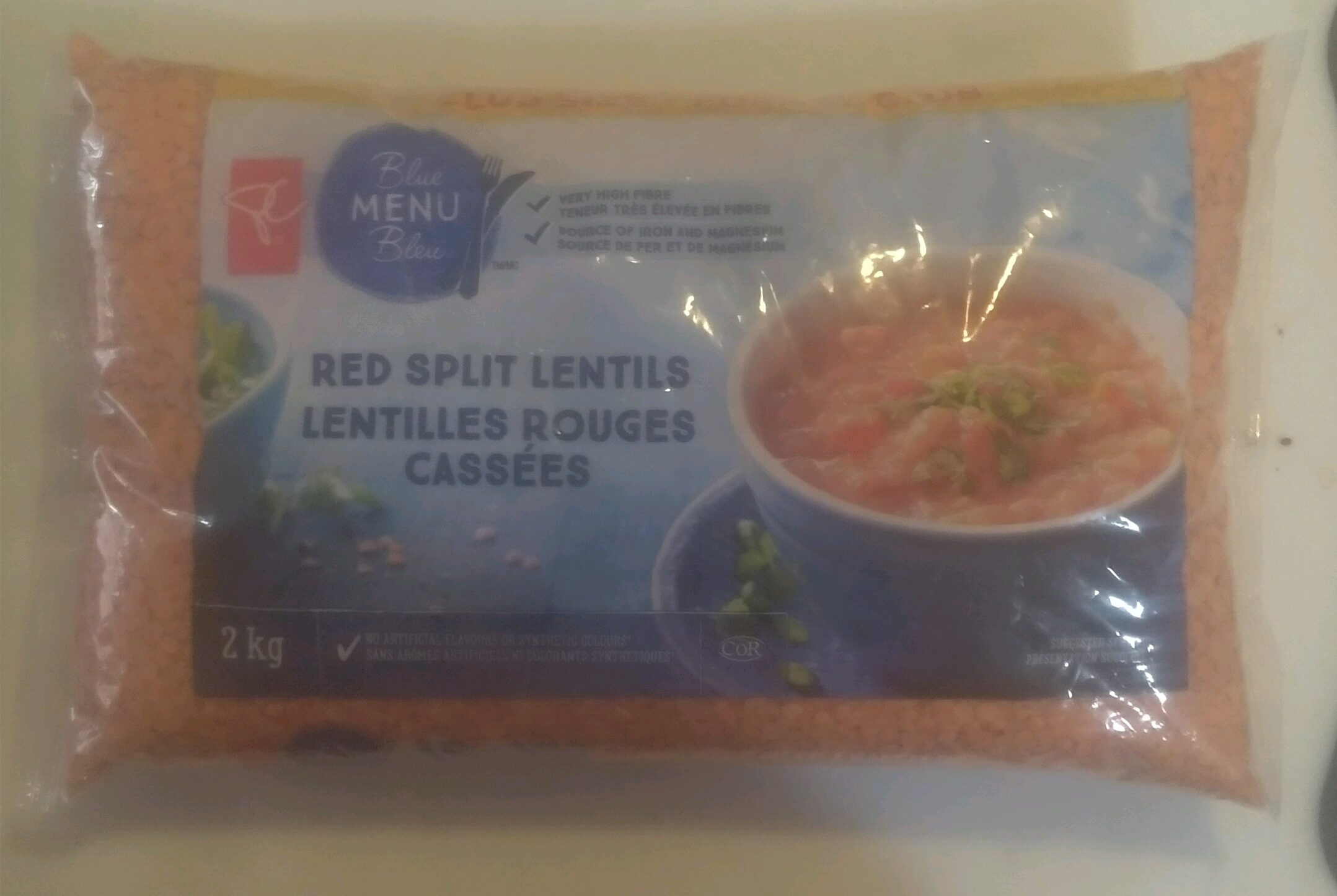 Red Split Lentils - Produit