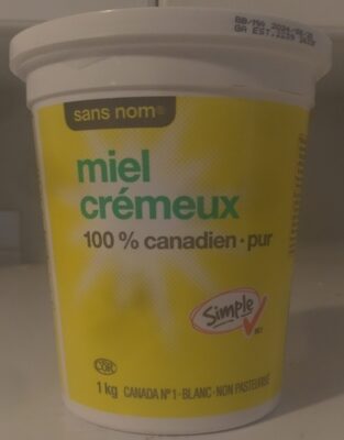 100% Canadian Pure Creamed Honey - Produit