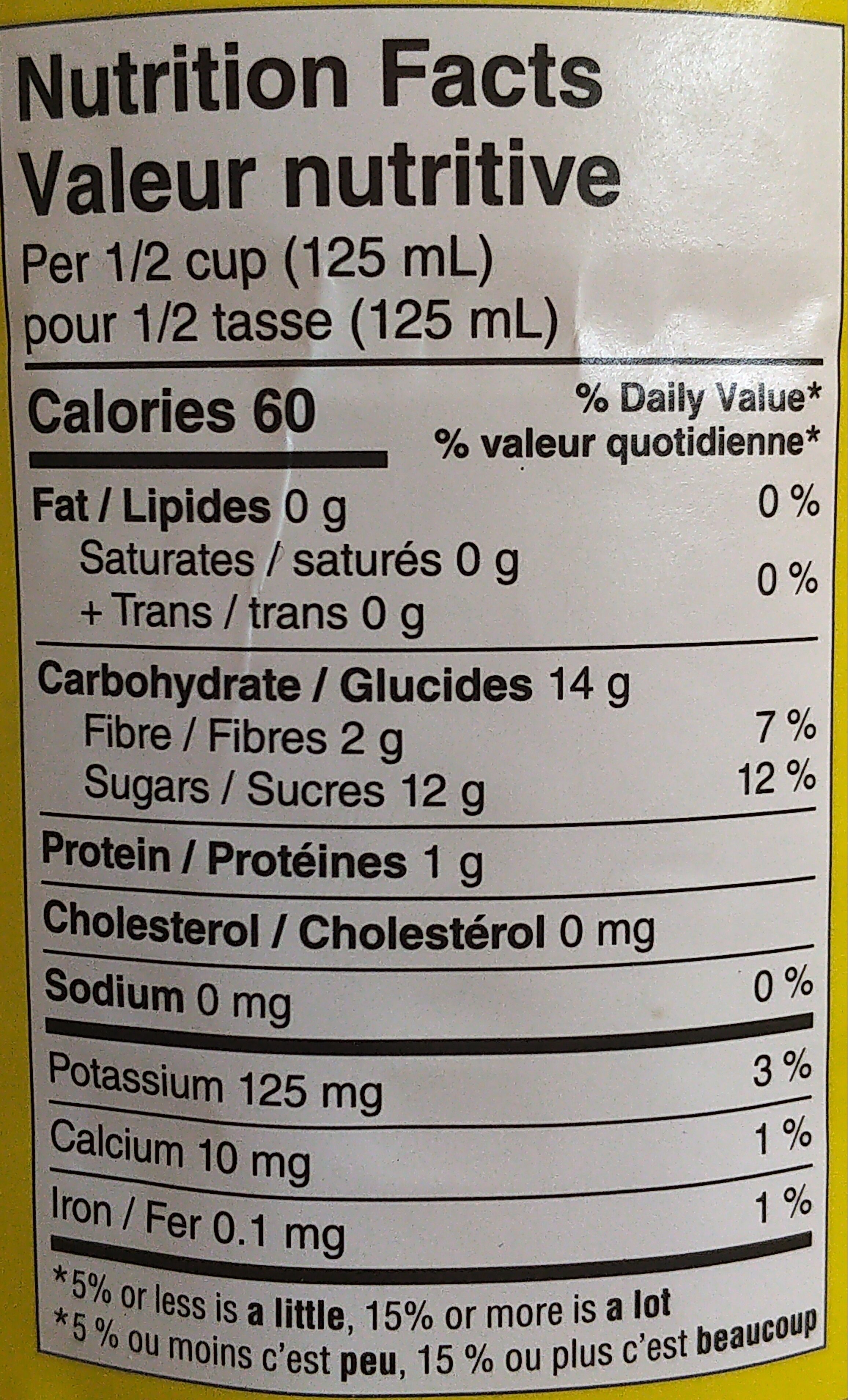 Unsweetened Apple Sauce - Nutrition facts