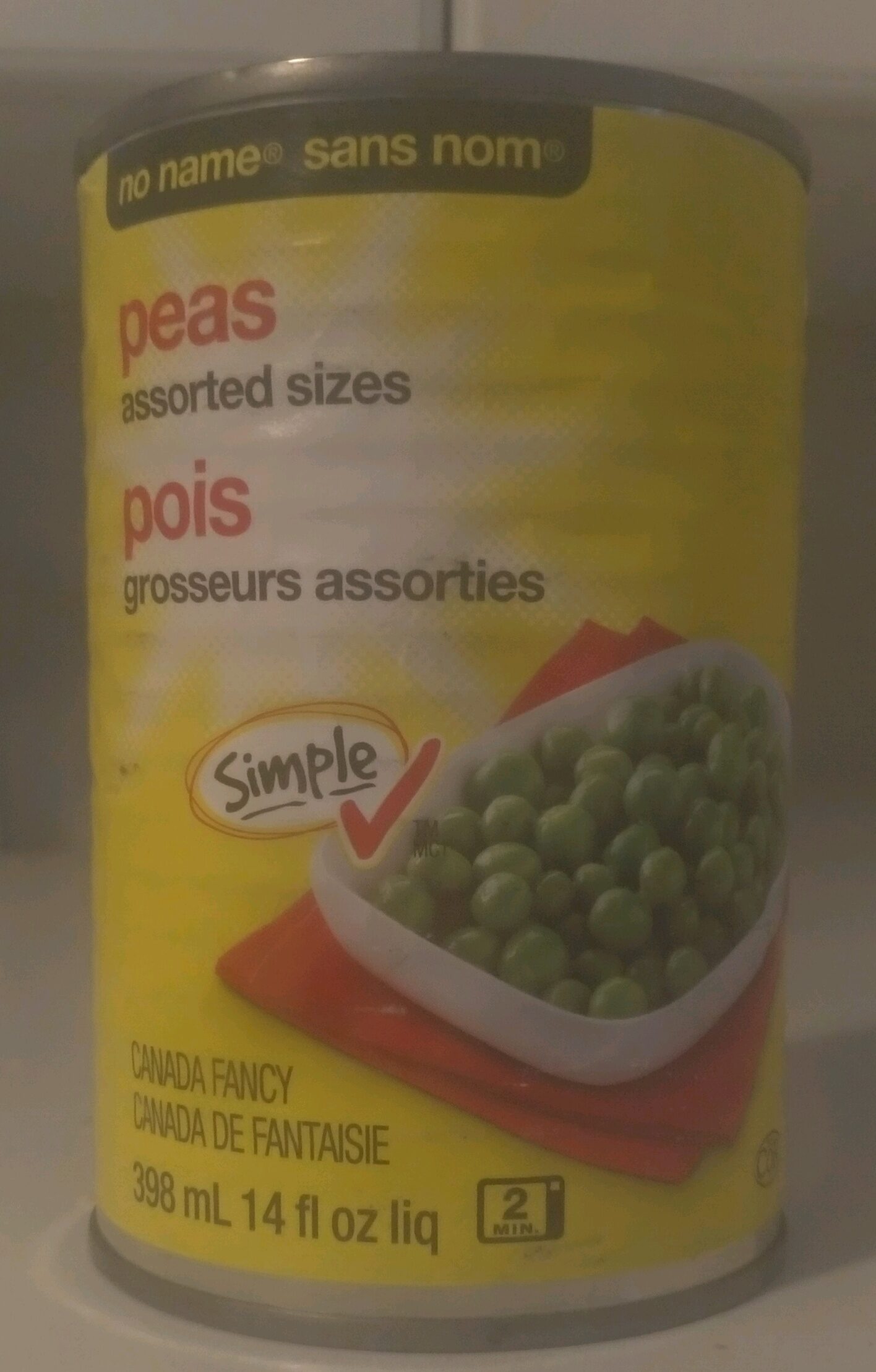 Peas in Assorted Sizes - Produit
