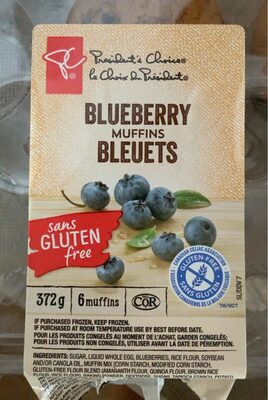 Muffins bleuets - Produit