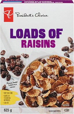 Loads of raisins raisin bran - Product - fr