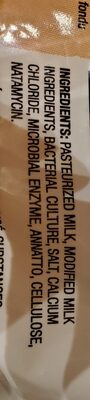 Triple Cheddar Cheese Blend Lactose Free - Ingrédients - en